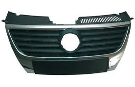 предна решетка с никел лайсна (с черни хоризонтални лайсни) VW Passat 6 